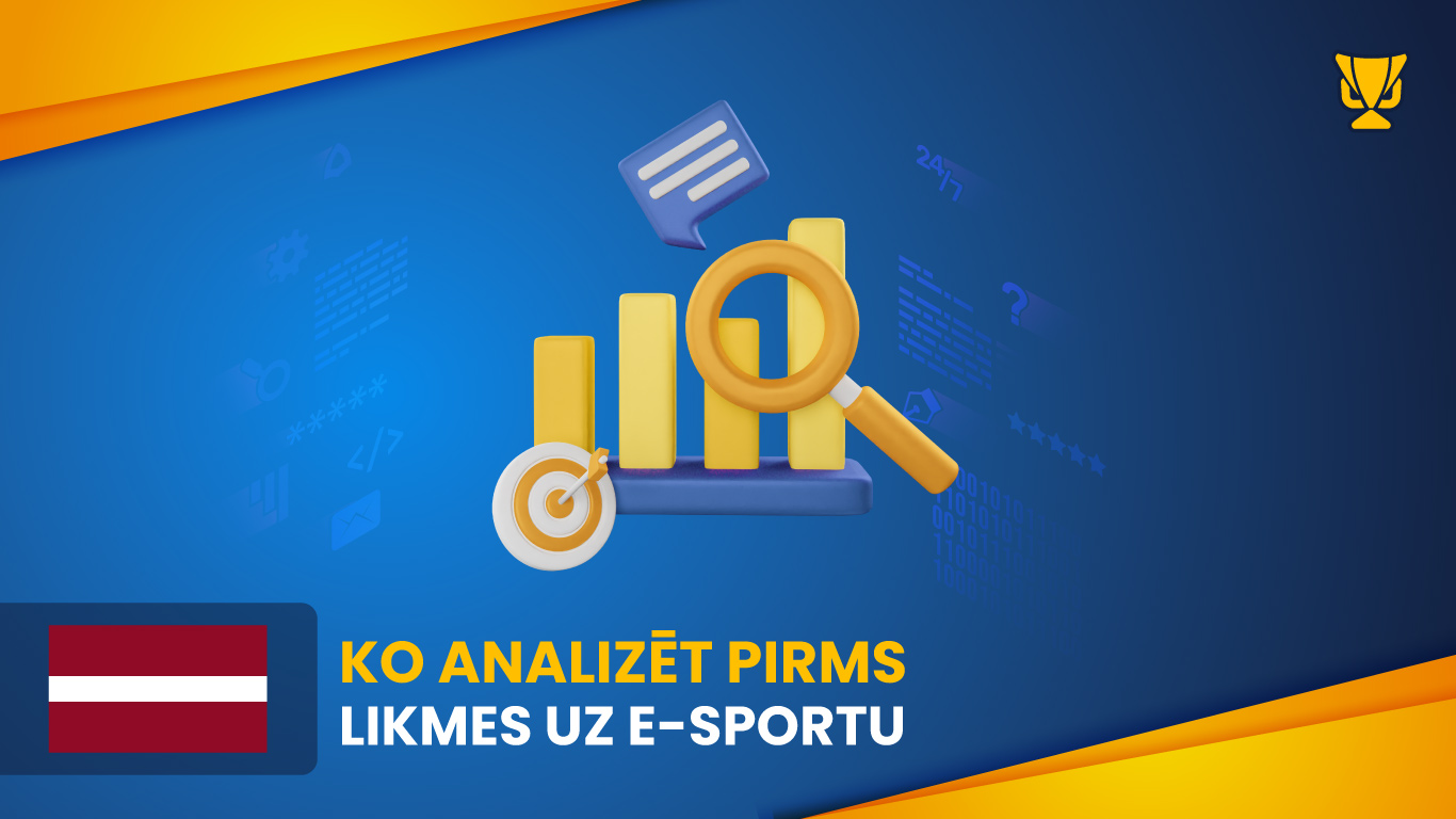 Ko analizēt pirms likmes uz e-sportu