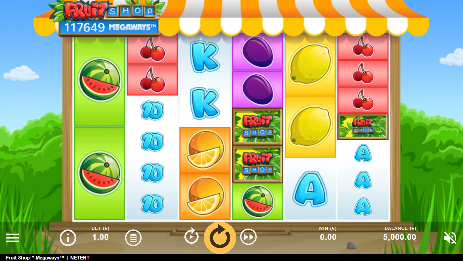 Fruit Shop Megaways spēļu automāts