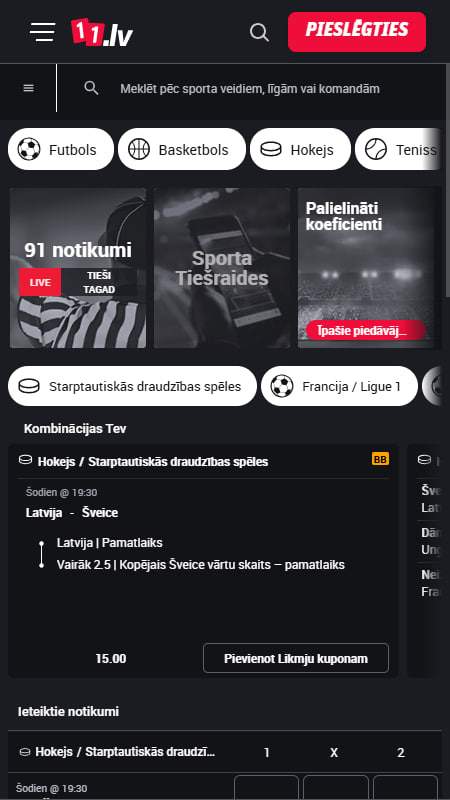 11.lv Latvijā totalizatora