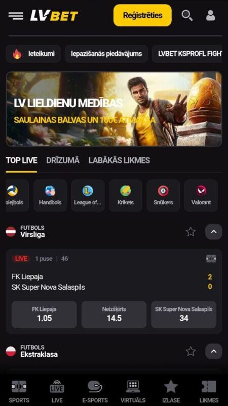 LVBet Latvijā totalizatora