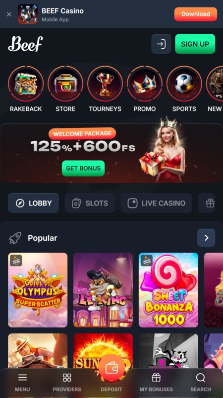 Beef Casino Galvenā Lapa