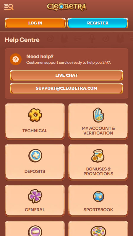 Служба поддержки Cleobetra