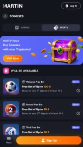 martin casino bookmaker bonuses