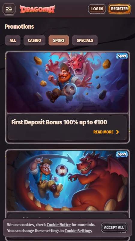Dragonia Sport Bonuses