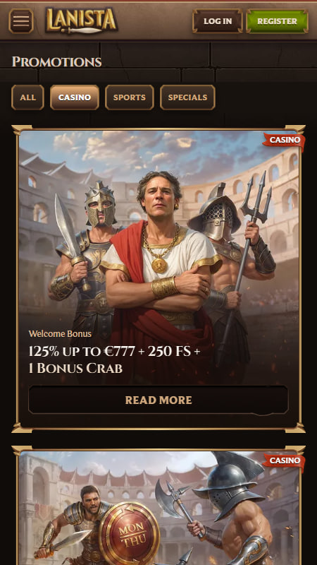 Lanista Casino Bonusi un īpašie piedāvājumi