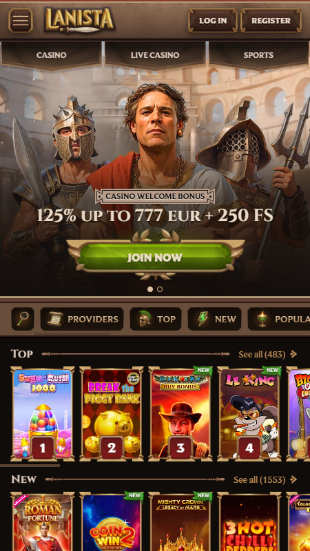 Lanista Casino vispārīgā informācija