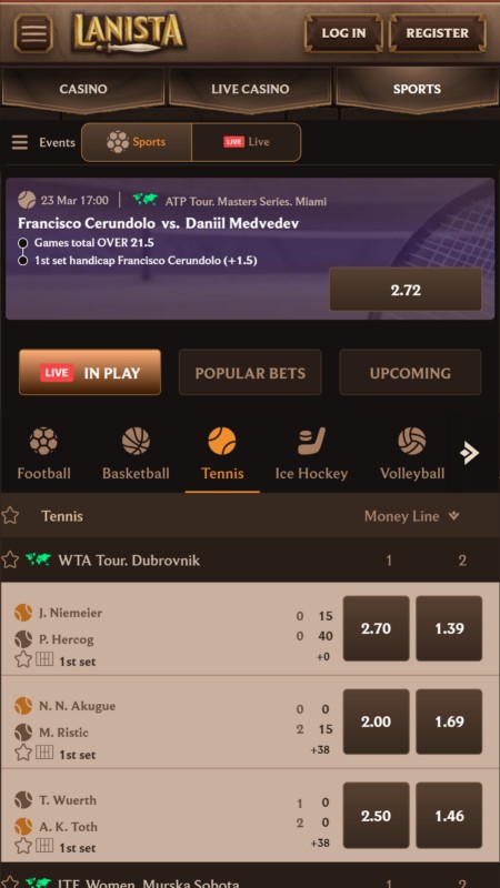 Lanista Live-казино