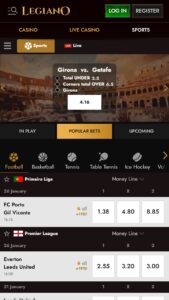 Ставки на виртуальные игры в Легиано, Россия