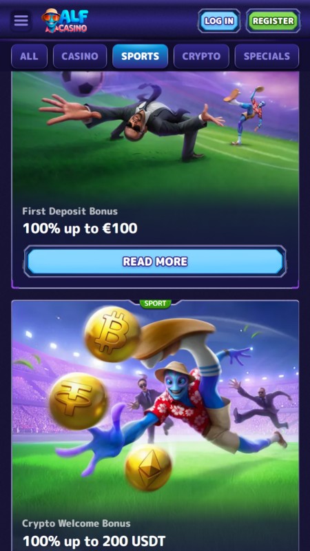 AlfCasino Бонусы и акции