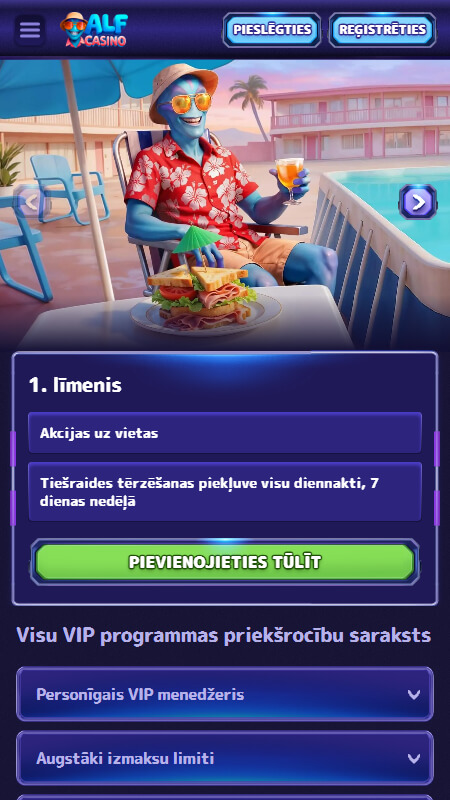 AlfCasino VIP program