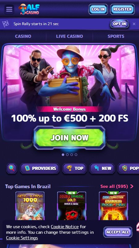 Главная страница онлайн AlfCasino