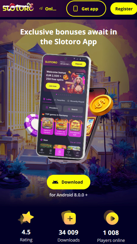 mobile app Slotoro
