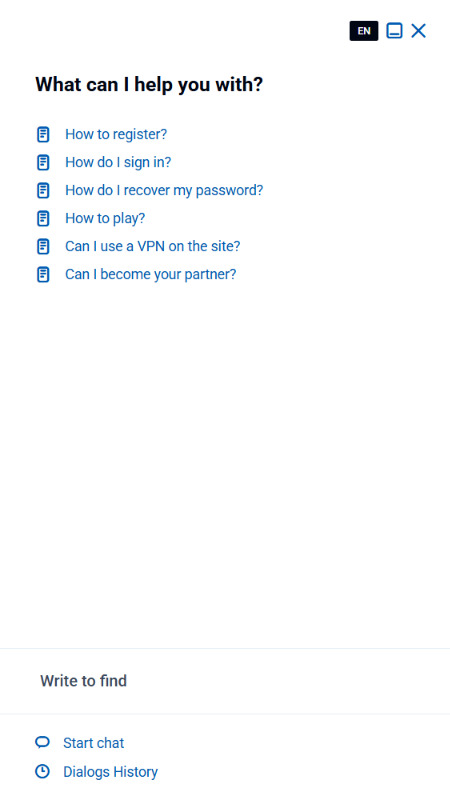 customer support Slotoro