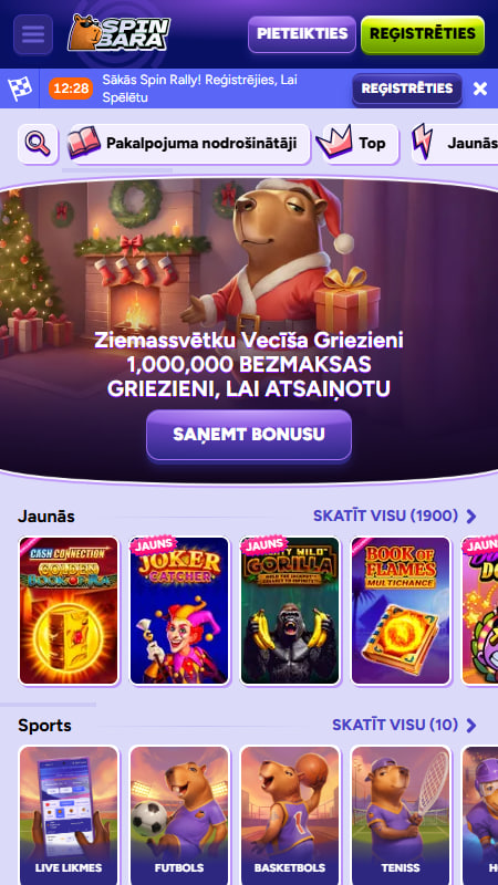 Spinbara Spēles un pakalpojumu sniedzēji