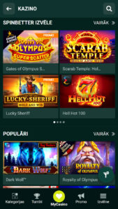 Spinbetter Spēļu automāti