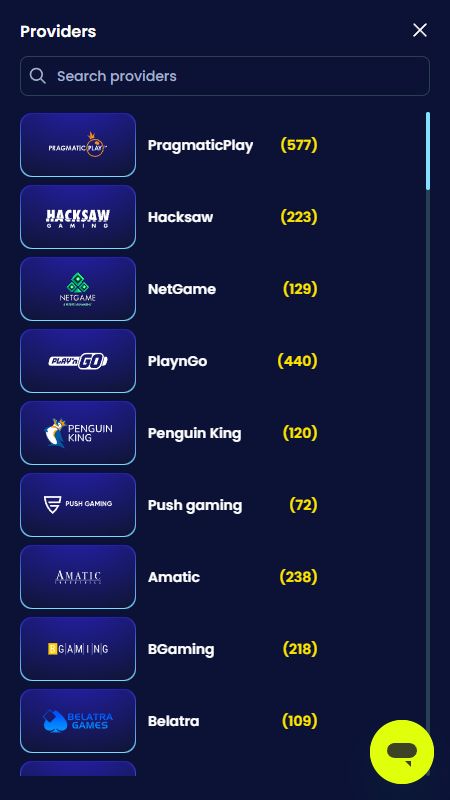 Spēļu nodrošinātāji, kurus jūs varētu atrast