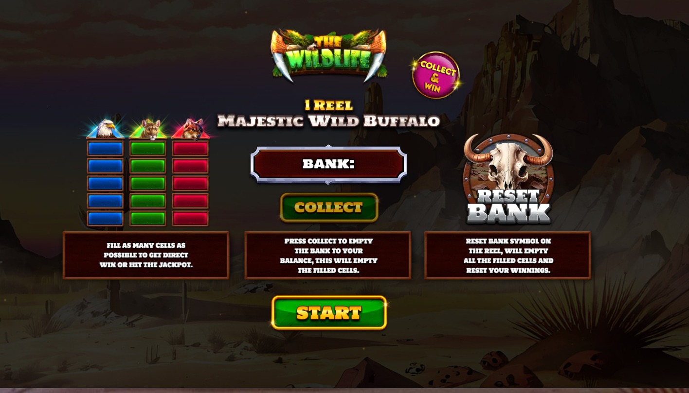 1 Reel Majestic Wild Buffalo Demo онлайн – игра