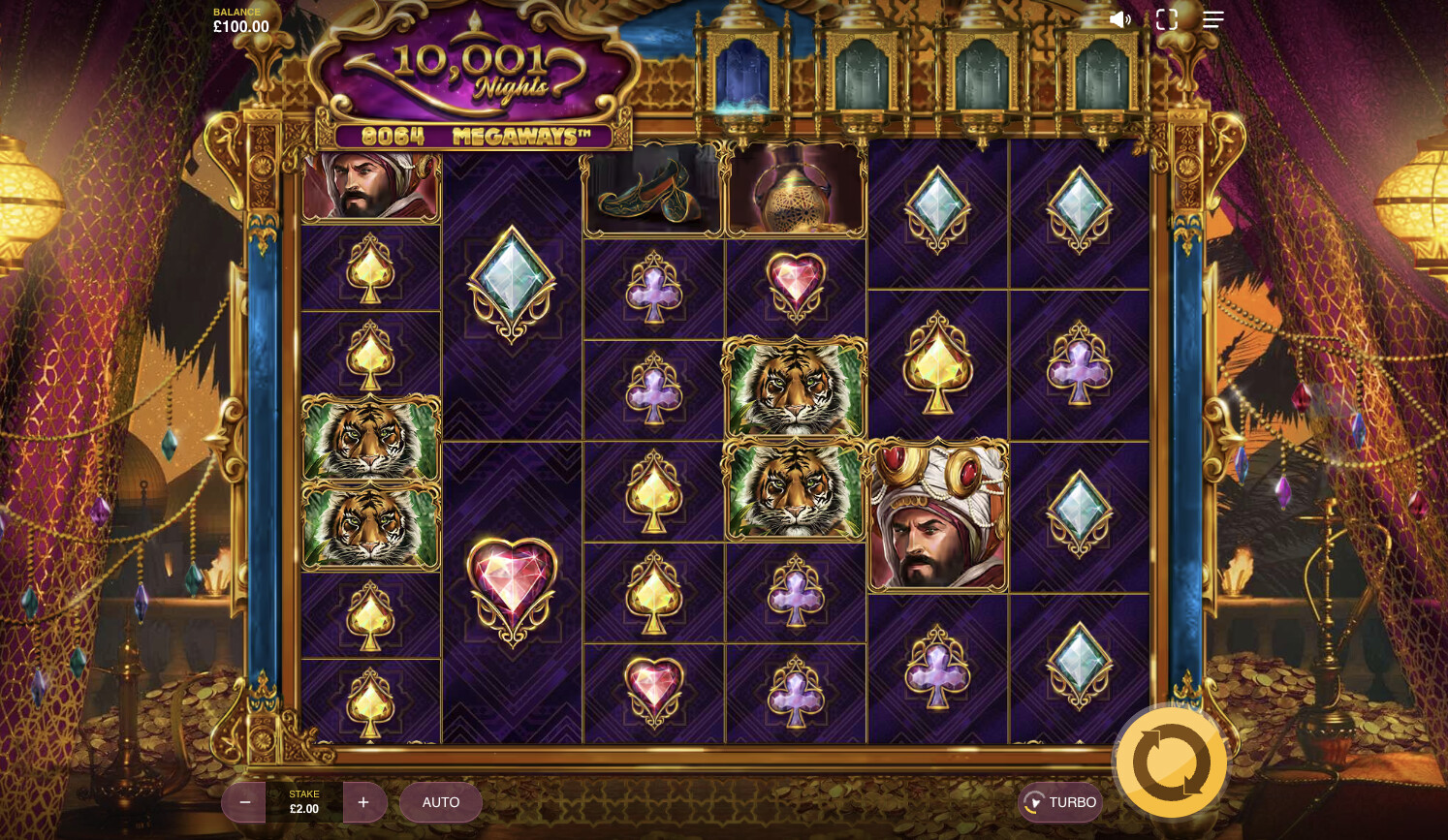 10001 Nights Megaways - Дизайн и атмосфера