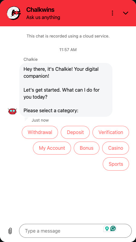 Онлайн-чат Chalk Wins
