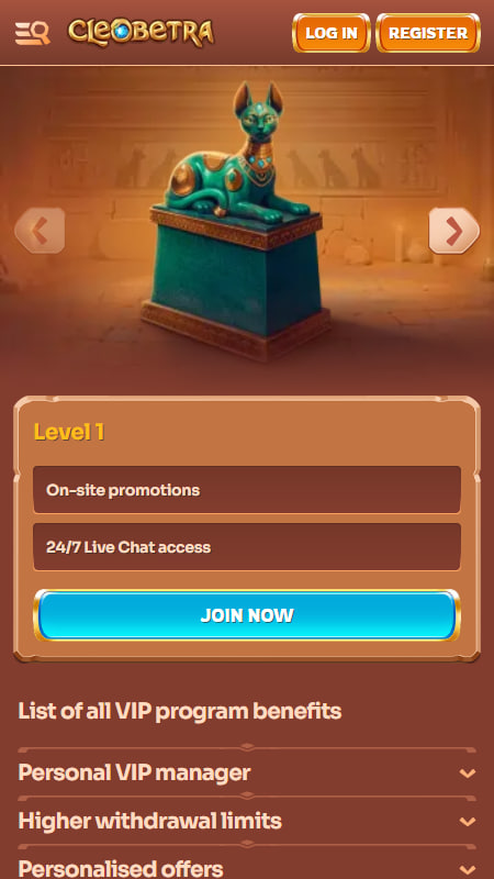 VIP прогрмма Cleobetra