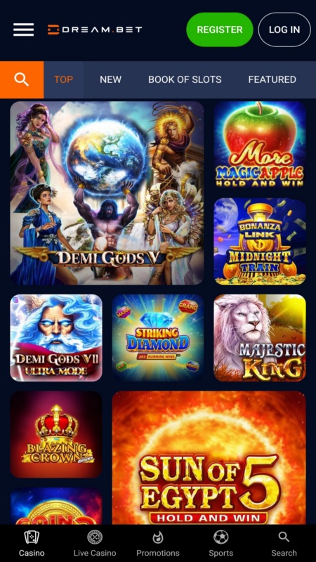 Dream Bet Игры Онлайн казино 