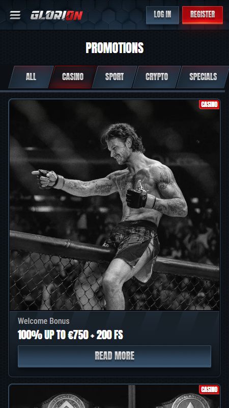 Akcijas lapa vietnē Glorion