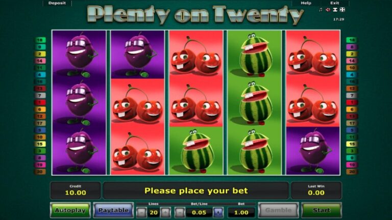 Plenty on Twenty Demo Game