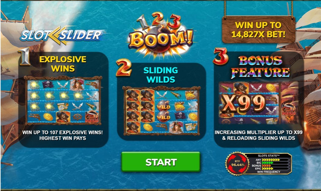 1 2 3 Boom! Демо онлайн Латвия