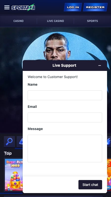Онлайн-чат Sportaza