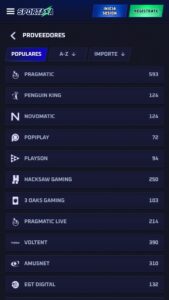 Поставщики, доступные в казино Sportaza