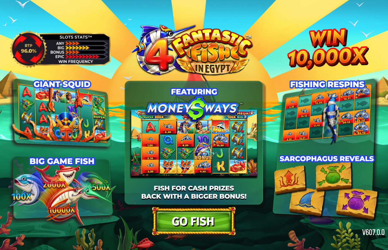 Слот 4 Fantastic Fish in Egypt — обзор
