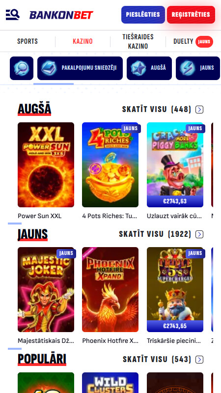 BankonBet games at casino