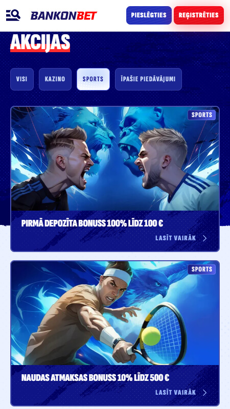 BankonBet bonuses for sport