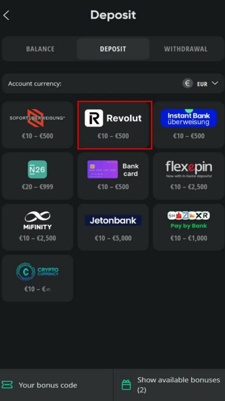 Kazino iemaksa ar Revolut un Apple Pay Latvijā