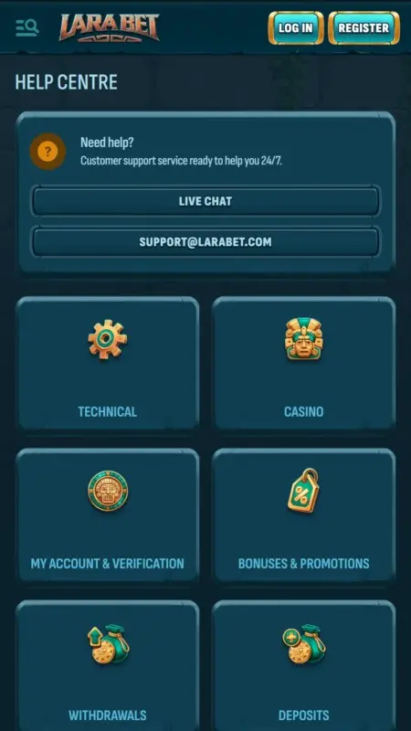 Larabet login