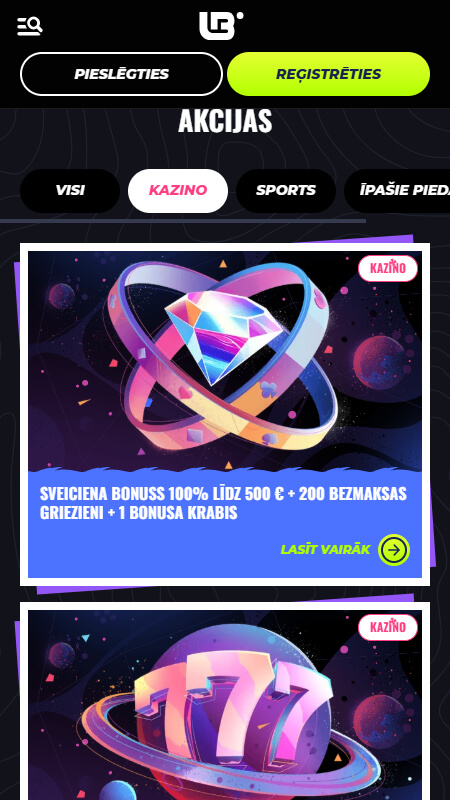 Lunubet casino bonuses