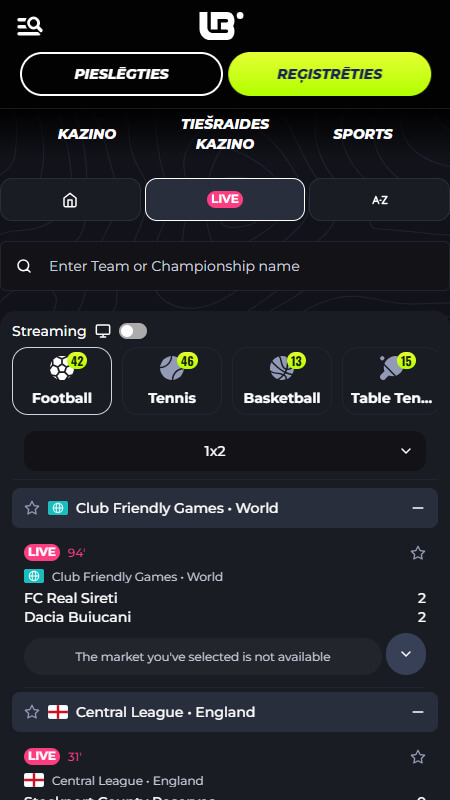 Lunubet live sports