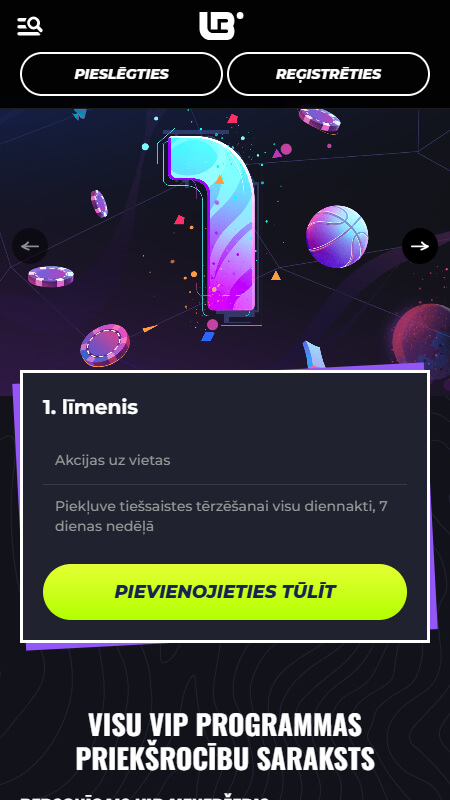 Lunubet vip programmas