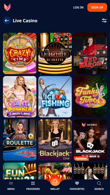 Populārākie spēļu šovi ārzemju Live kazino