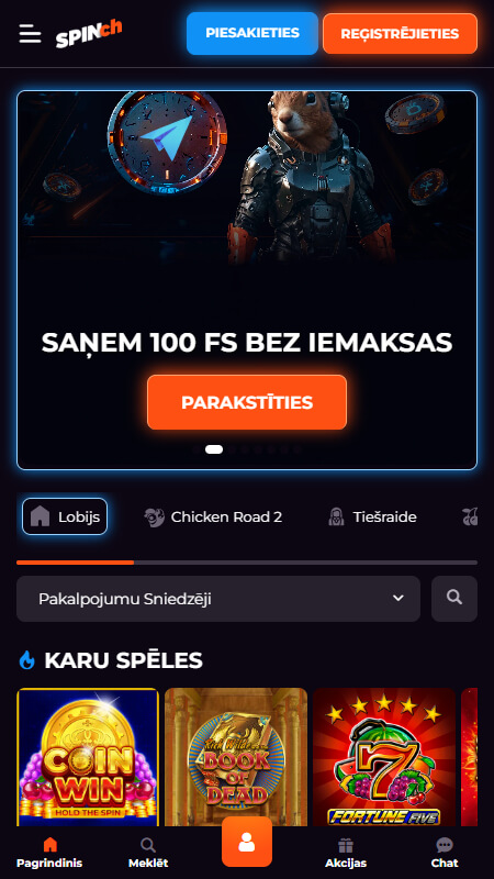 Spinch kazino Latvia