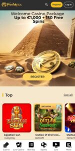 WinMega Casino reģistrācija