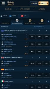 Live likmes un derību funkcionalitāte