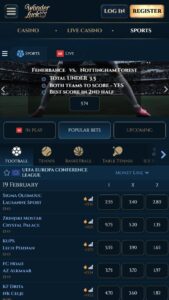 Sports un derību tirgi WonderLuck totalizatorā