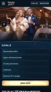 VIP programma un izmaksu limiti