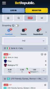 BetRepublic – Sports, tirgi un funkcijas