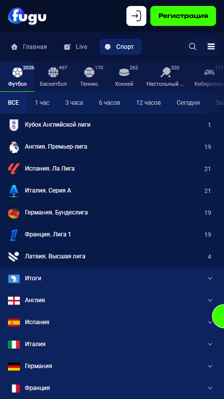 Fugu ставки на спорт