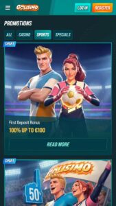 Golisimo Latvijā pieejamie bonusi derībām