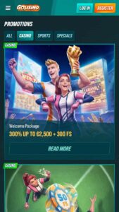 Golisimo casino bonusi, VIP programma un akcijas