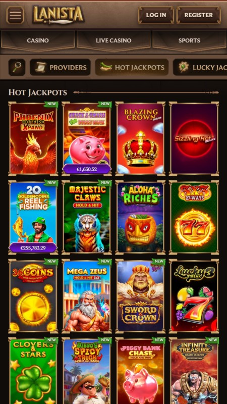 Lanista Джекпот-игры