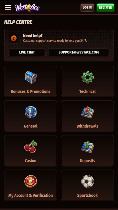 WestAce palīdzības centrs